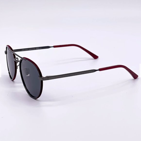 🔥 NEW JIMMY CHOO BURGUNDY METAL UNISEX SUNGLASSES - Picture 5 of 10